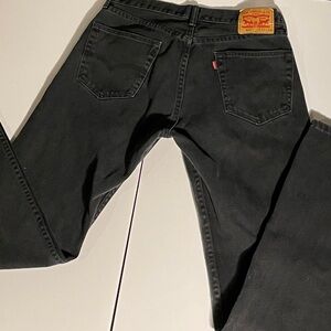 Levi's 505 Men's Regular Fit Jean, 33Wx34L - Black vintage